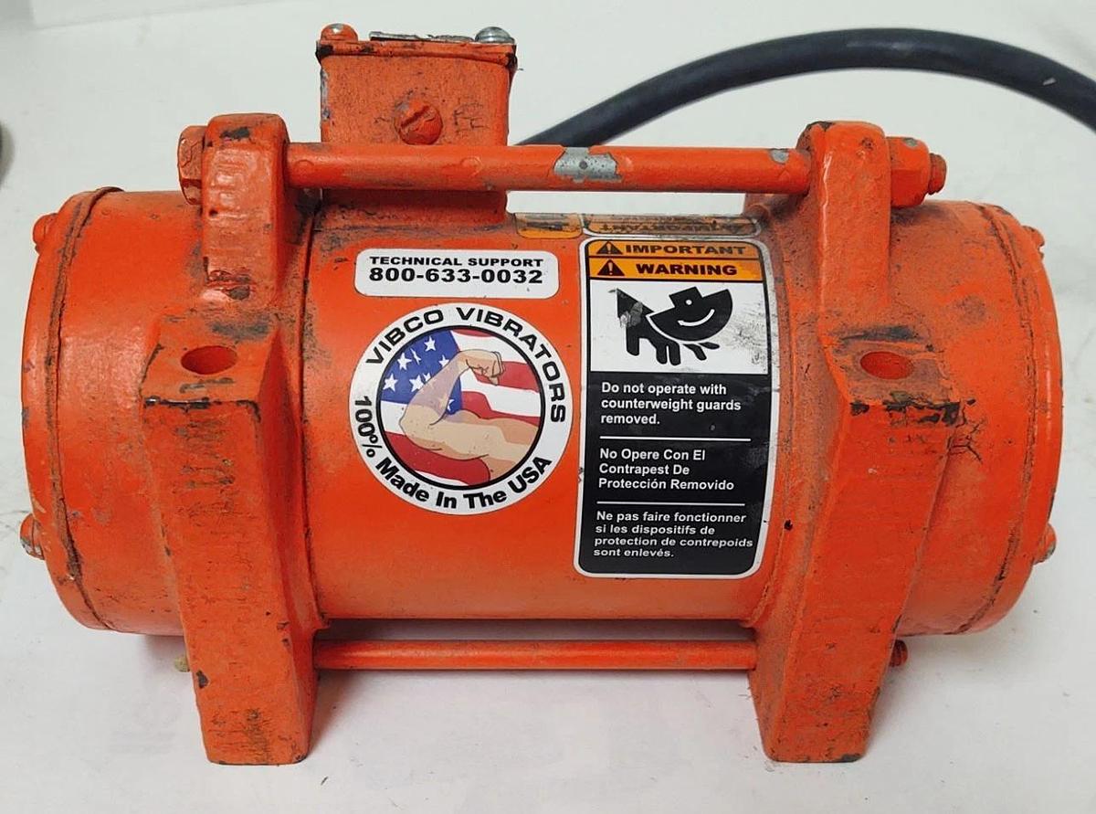 Used 🔥Vibco 2P-75-3-460V Electric Vibrator, 460Vac, 3 Phase