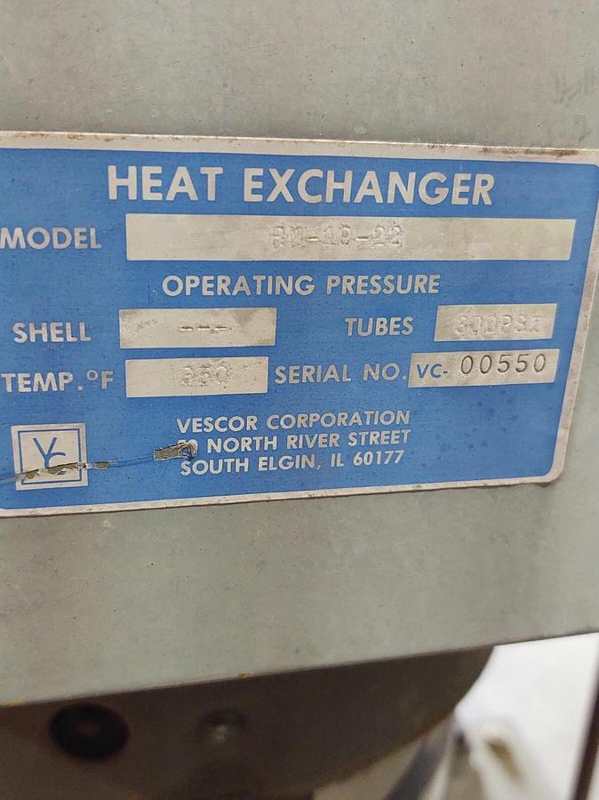 Used Morning Star 7.5Hp Hydraulic Pump Power Unit Station Pump 230/460V Heat Exchange