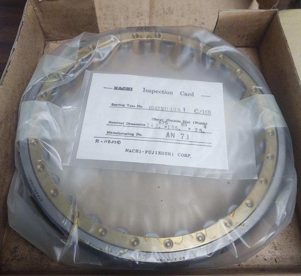 🔥New SET 244854  Nachi  SPHERICAL ROLLER BEARING  0142RU19S1 C/160 142x196x25