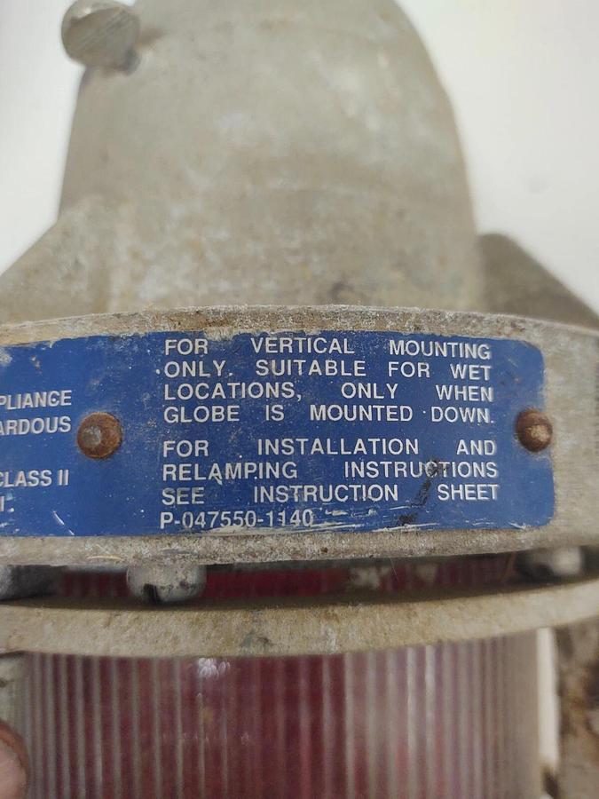 Used 🔥 Edwards Explosion Proof Hazardous Location Warning Light 98L7 92EXR-N5