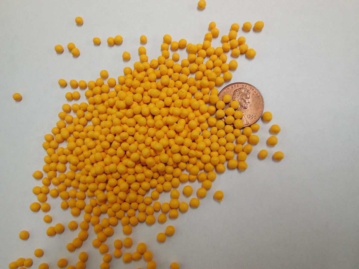 Yellow PE or PP Concentrate Plastic Pellets Resin Material Colorant 5 Lbs.