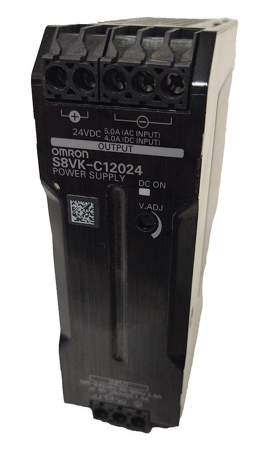 Used 🔥OMRON S8VK-C12024 POWER SUPPLY MODULE 120V INPUT 24V 5A OUTPUT DIN RAIL