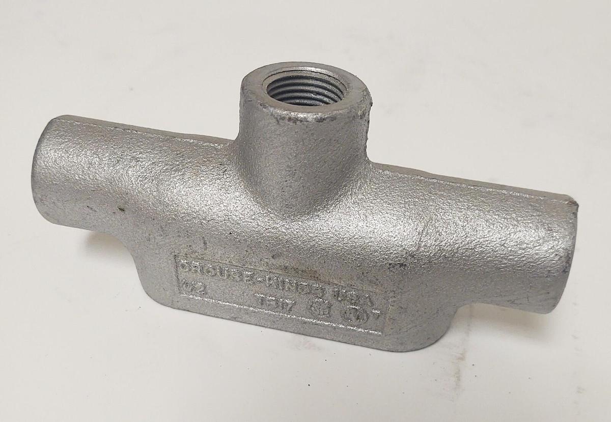 🔥 (27 PCS LOT) Crouse-Hinds TB17 Threaded Conduit Body 1/2" TEE