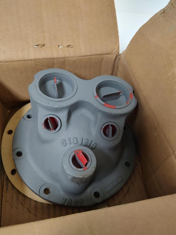🔥Young Radiator F-600-4P Heat Exchanger End Bonnet Cap (4 Pass) 7.5" M626