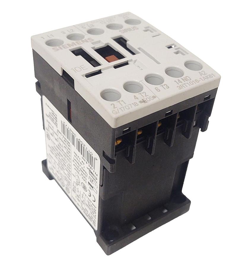 🔥NIB Siemens 3RT1016-1AK61 Contactor 120V Coil 9A