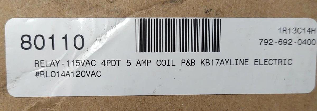 🔥NEW General Electro Line Electric RLO14A 120VAC Relay Unit 80110