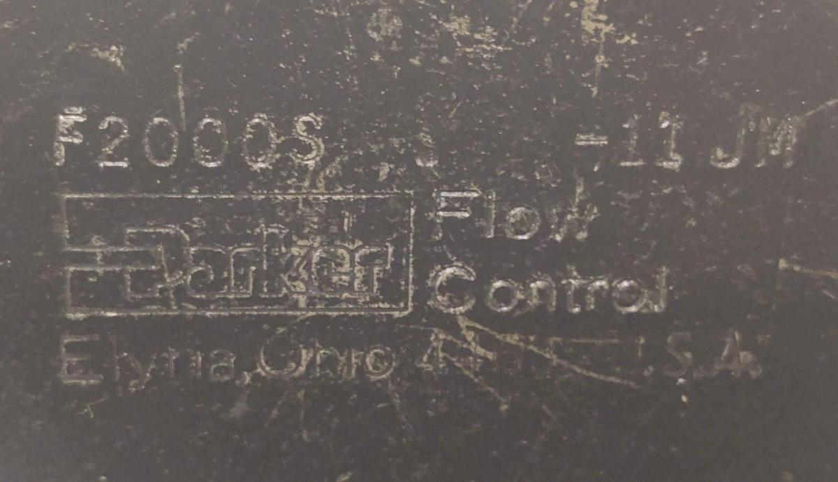 Used 🔥 Parker F2000S 11JM Flow Control Valve, 3000PSI, 70GPM