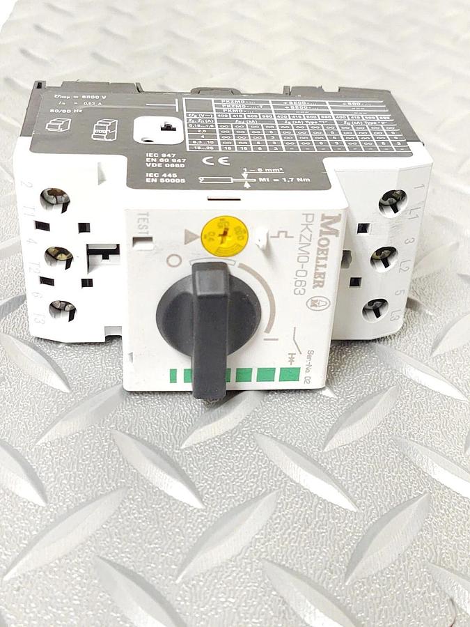 🔥 NEW Moeller PKZM0-0.63 Circuit Breaker Protected Motor Controller