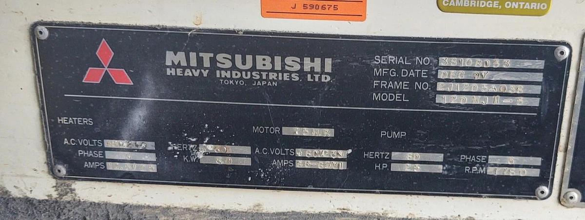 Used LEESON ELECTRIC CO Motor N 284T17DK1A 25HP Tokimec Pump u-P70V7-P16V-L-068-M3