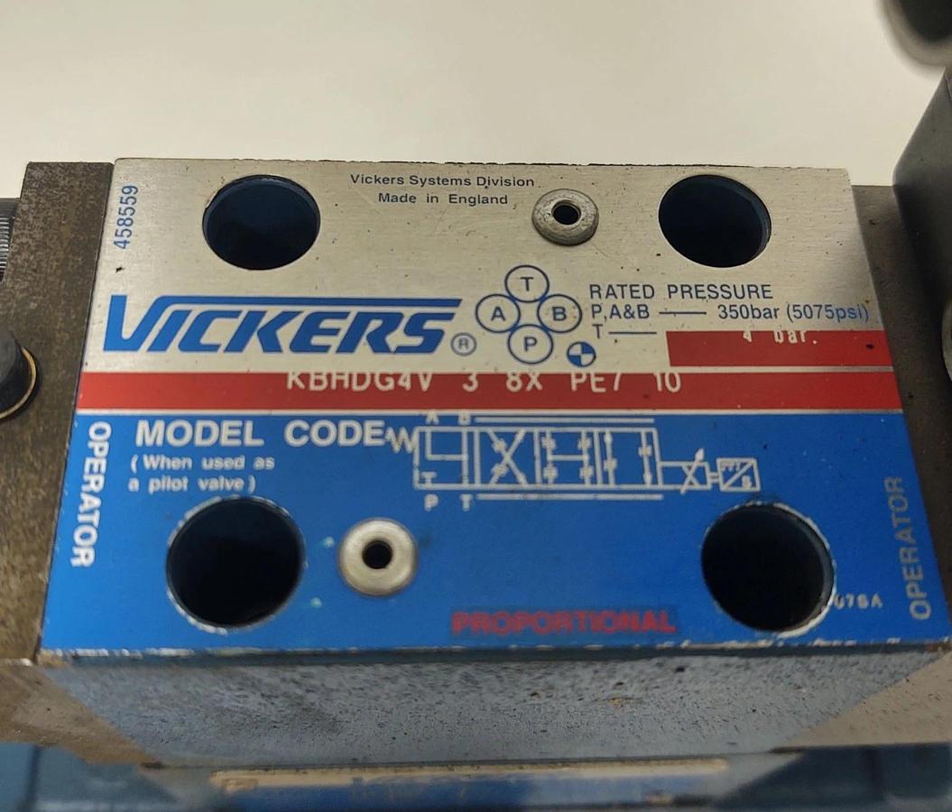Refurbished 🔥Refurbished Vickers - Proportional Valve - KBHDG5V 8 2C375N