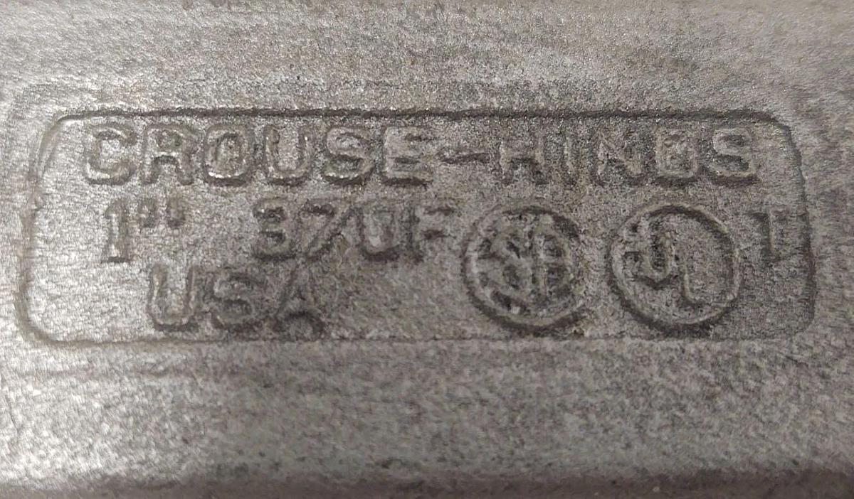 🔥(QTY 8) Crouse-Hinds 370F, Rigid Conduit Body Cover, Form 7
