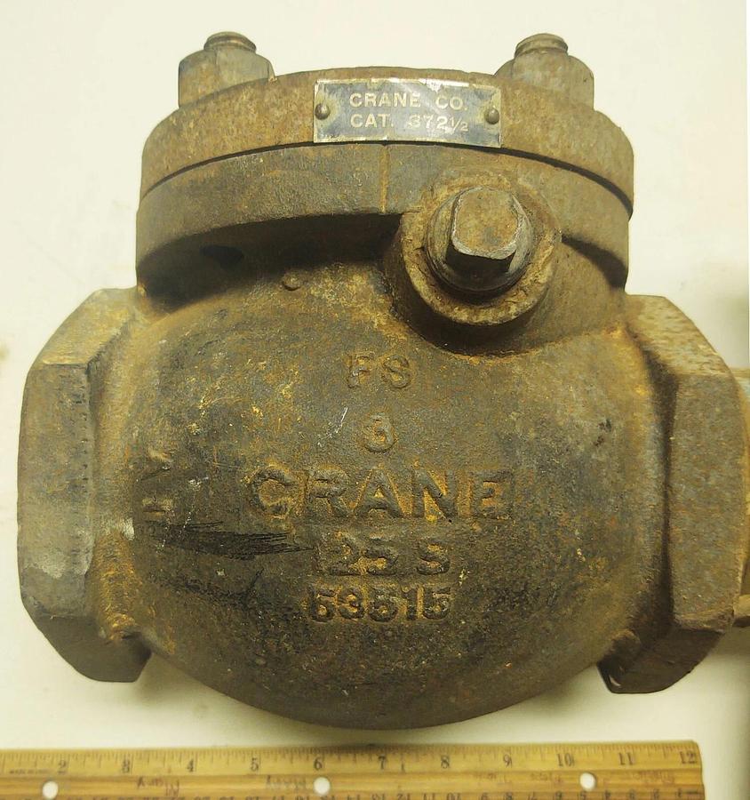 Crane 3" Gate #53515 Cast NPT Directional Gravity Swing Check Valve
