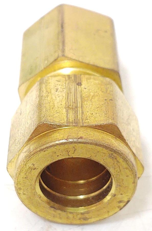 🔥 (4-Pk) Parker A-LOK Brass Pipe Fitting 1/2 Tube x 1/4 FNPT 8FSC4N-B