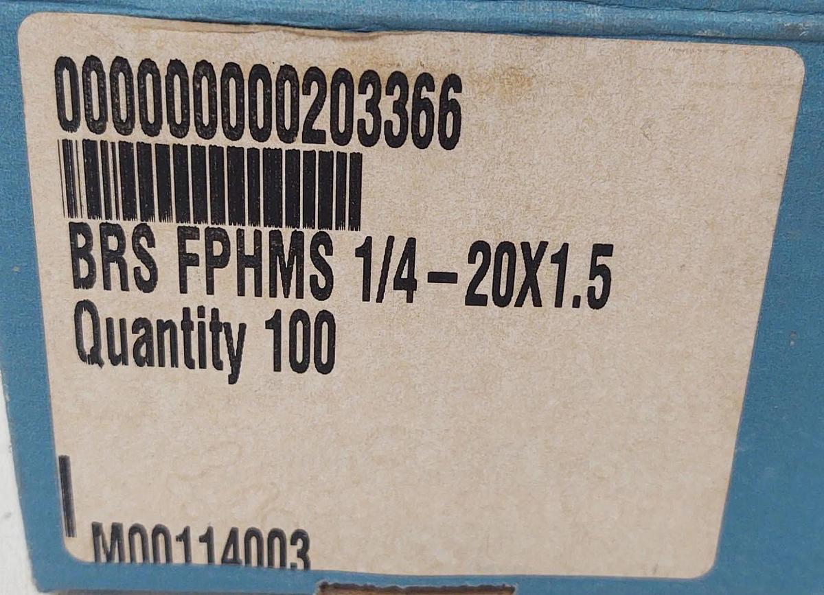 🔥(100) 1/4"-20x1.5" Flat Head Countersink Machine Screws Solid Brass Phillips