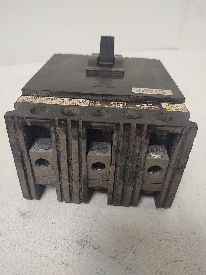 Used 🔥 Square D FAL36050 Circuit Breaker 3 Pole 50 Amps 600VAC/250VDC