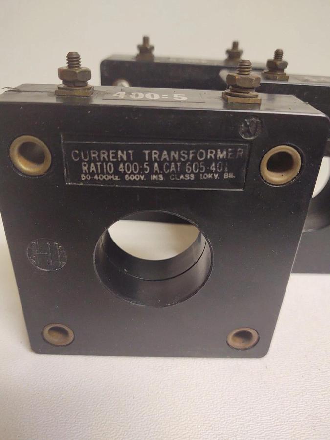 Used (3) Westinghouse / Tyco Electronics 3486C98H04 Current Transformer 400:5 Ratio