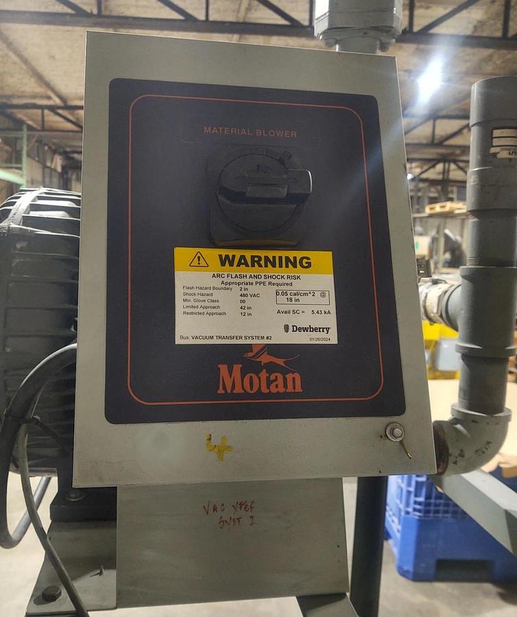 Used 🔥Motan Fuji Electric Ring Compressor - VFC504A-7W Regenerative Vacuum Blower