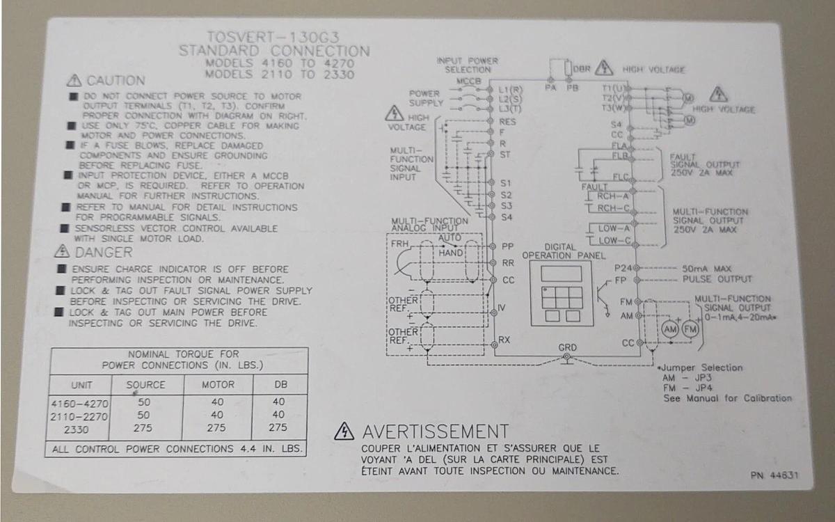 Used 🔥 (TESTED) TOSHIBA G3 VT130G3U2110 TOSVERT-130 TRANSISTOR INVERTER 230V 10 HP