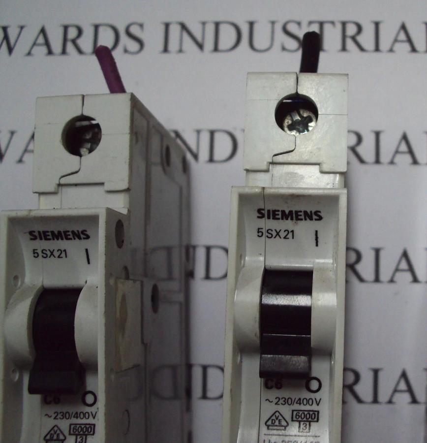 Used 2 Siemens 5SX21 Circuit Breaker 5SX2 230/400V