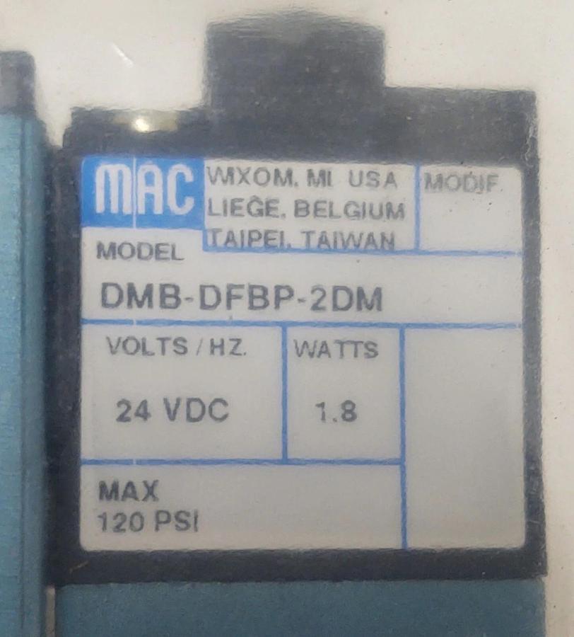 🔥 (NIB) MAC VALVE 92B-LAB-BJA-DM-DFBP-2DM / DMB-DFBP-2DM 24VDC