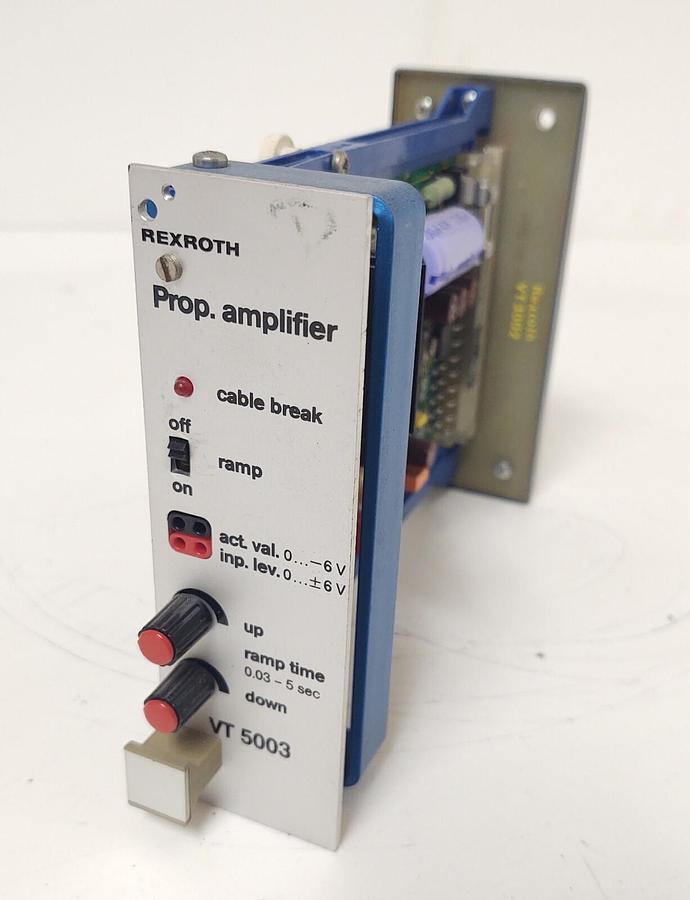 Used Rexroth VT 5003 Proportional  Amplifier Valve Driver Module  with Card Slot Rack