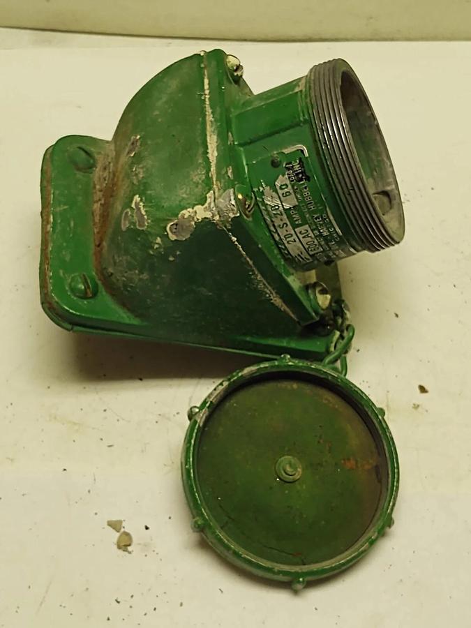 Used LARGE HUBBLE RALCO 3 POLE 3 WIRE 60 AMP 600 VAC THREADED PLUG 20S20 20-S-20