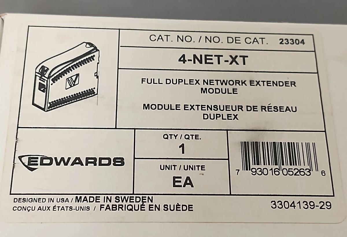 🔥(NEW) 4-NET-XT EDWARDS Full Duplex Network Extender