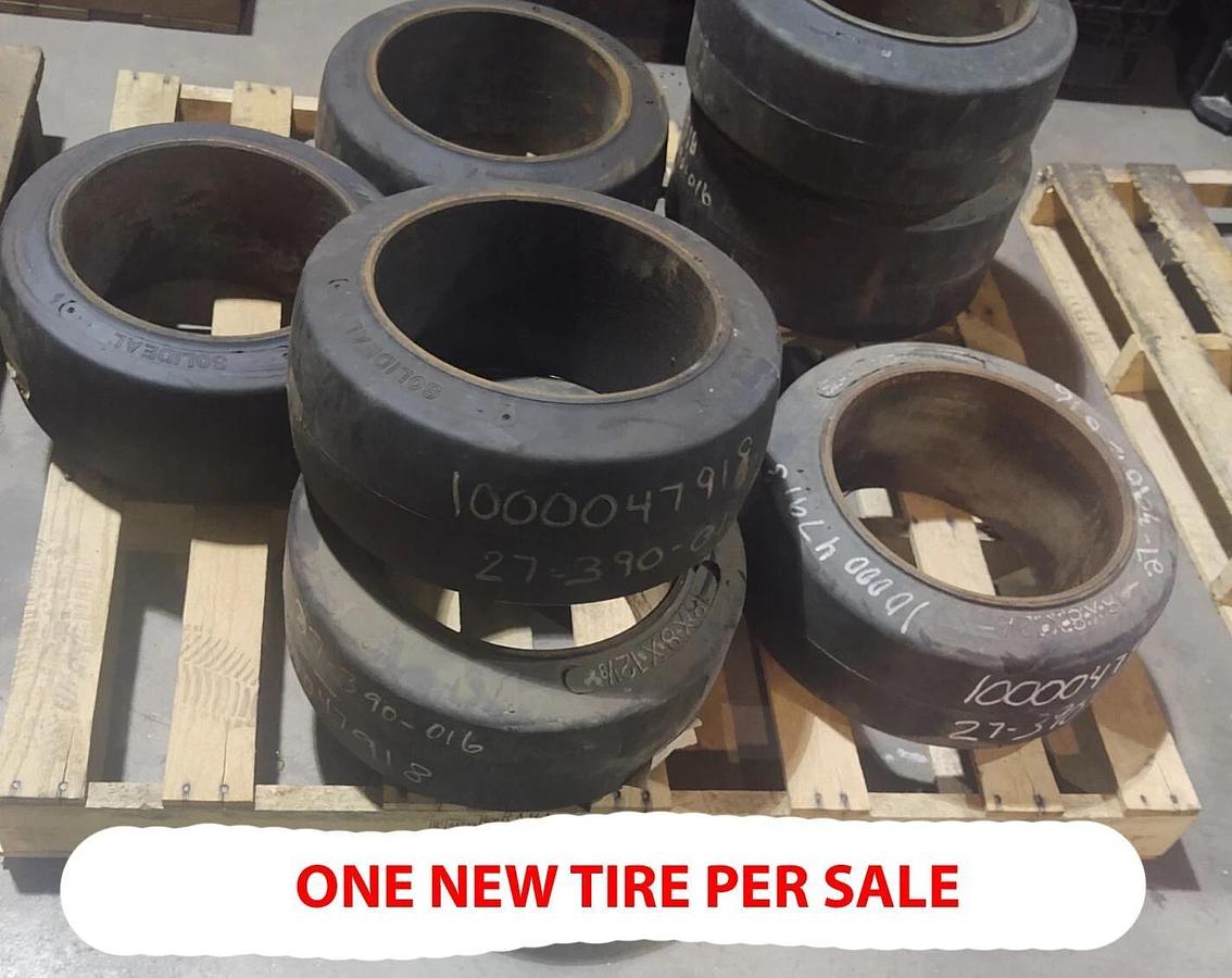 🔥1 NEW 18x7x12 1/8 Press On Tire Forklift Tires