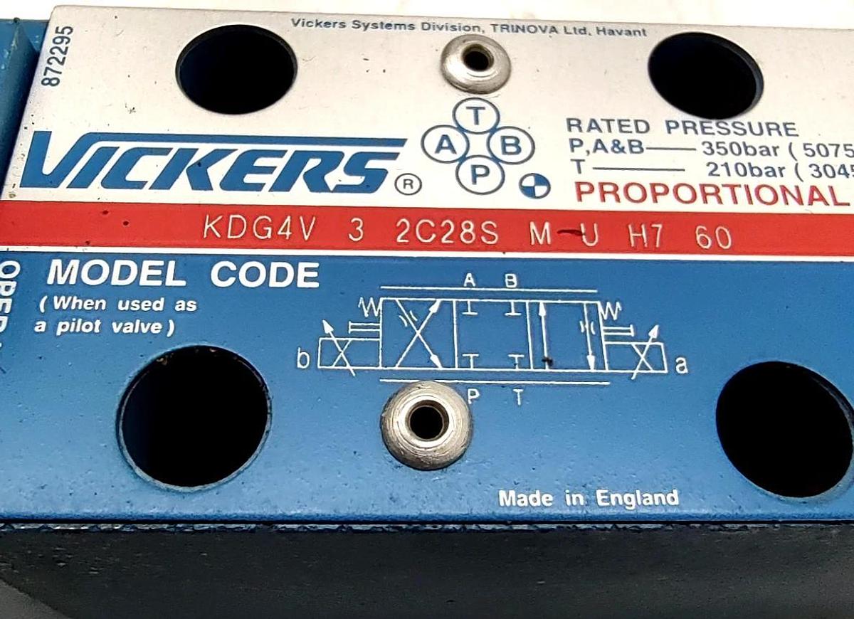 🔥New Eaton Vickers KDG4V 3 2C28S M U H7 60 Solenoid Directional Valve