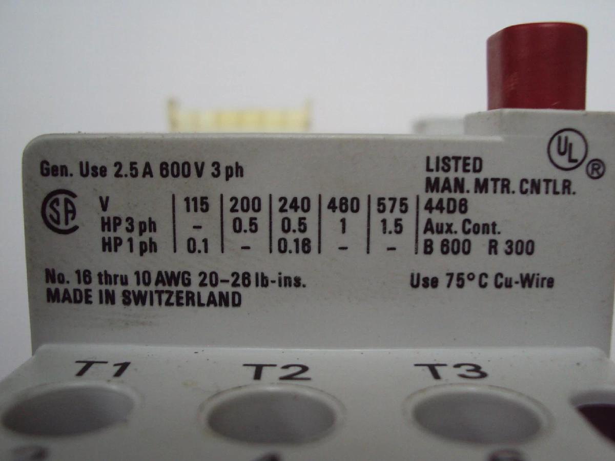 Used KTA3-25 Sprecher + Schuh Motor Circuit Control Protector KTA 3-25