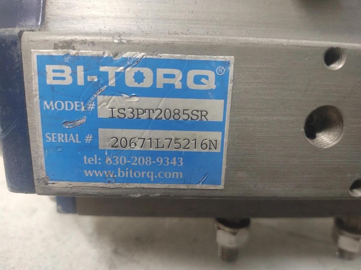 Used 🔥 BI-TORQ IS3PT2085SR Pneumatic Valve Actuator With Control Link CAB01200E