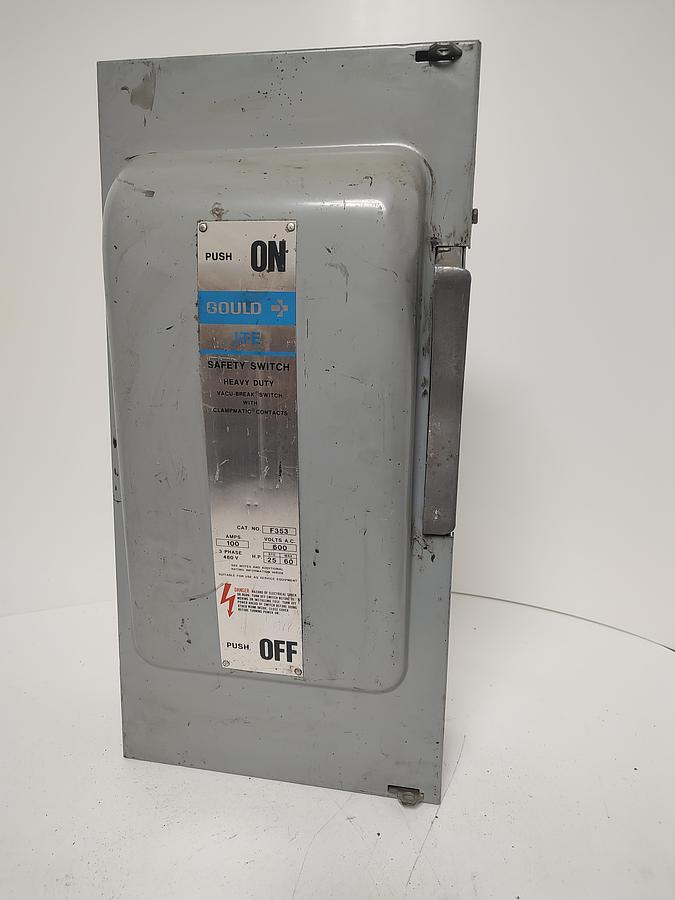 Used Siemens Gould ITE F353 Fusible Safety Switch 100A 600V 25HP