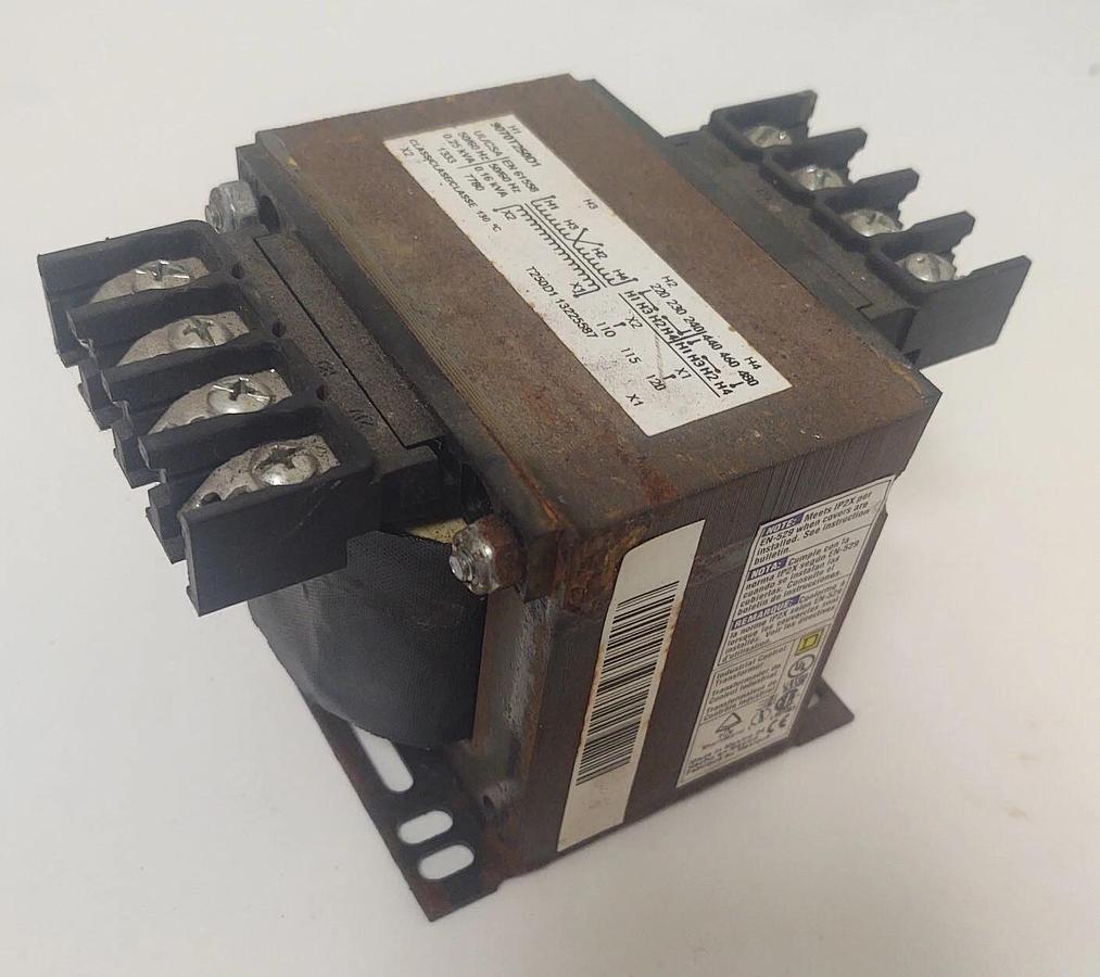 Used 🔥SQUARE D CONTROL TRANSFORMER .25 KVA 9070T250D13