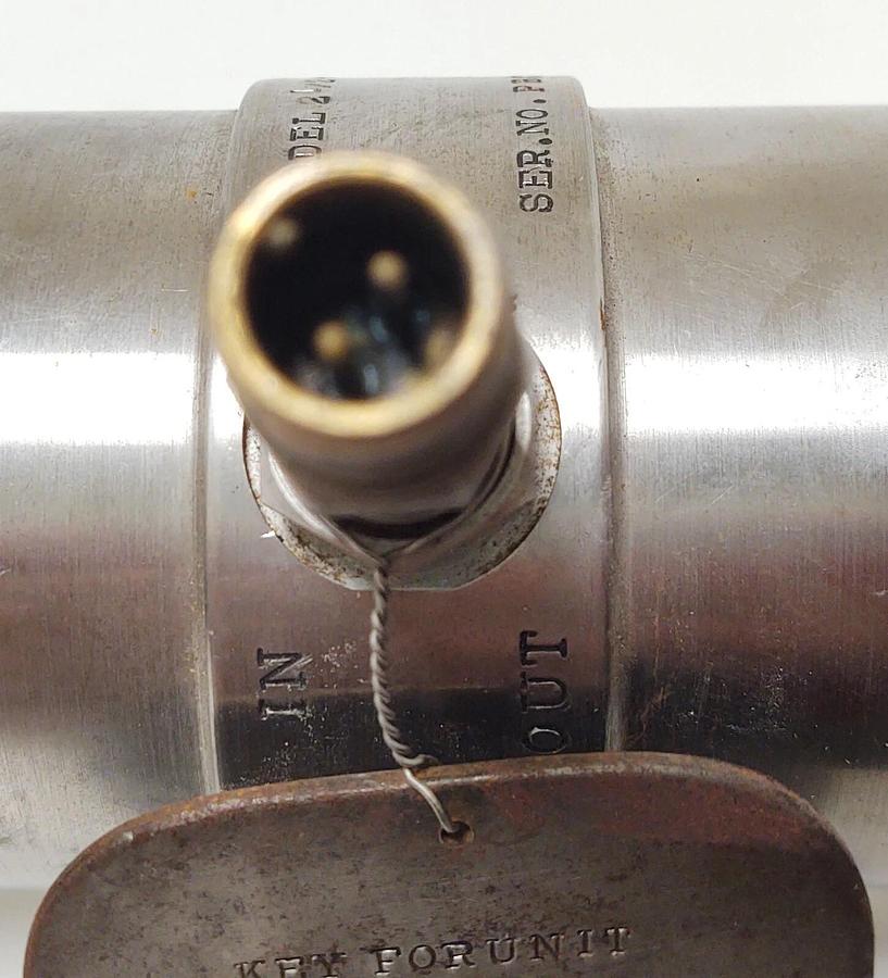 Used POTTER AERO CO. POTTERMETER TURBINE FLOWMETER  2- 1/2 -681 STAINLESS STEEL