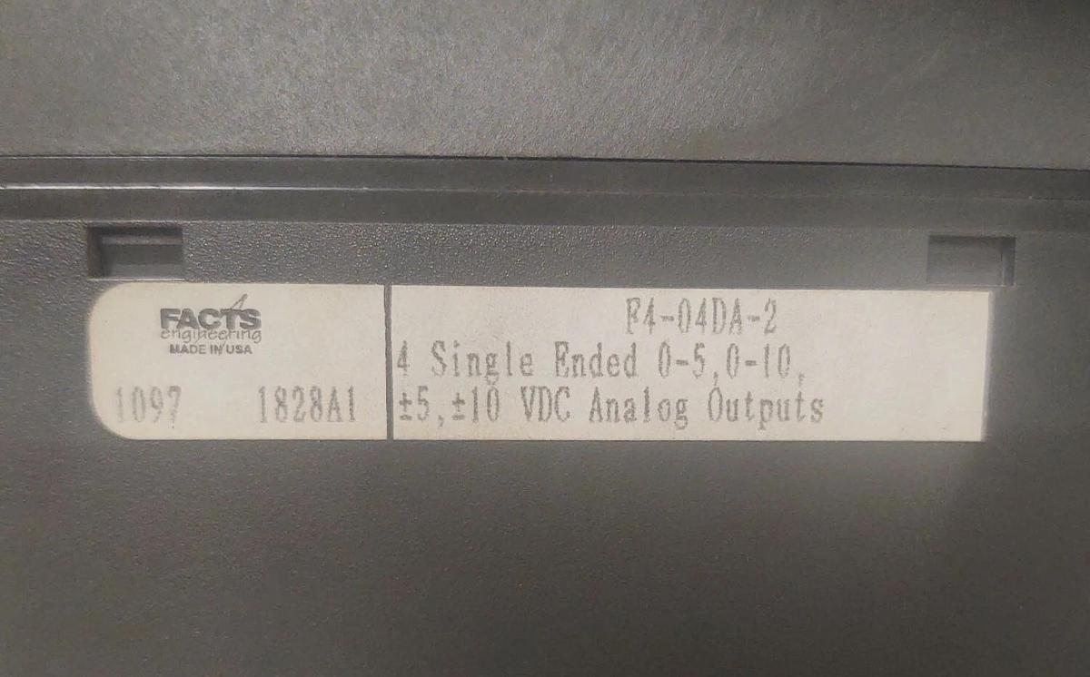 Used 🔥 DIRECT LOGIC ANALOG F4-04DA-2 OUTPUT MODULE