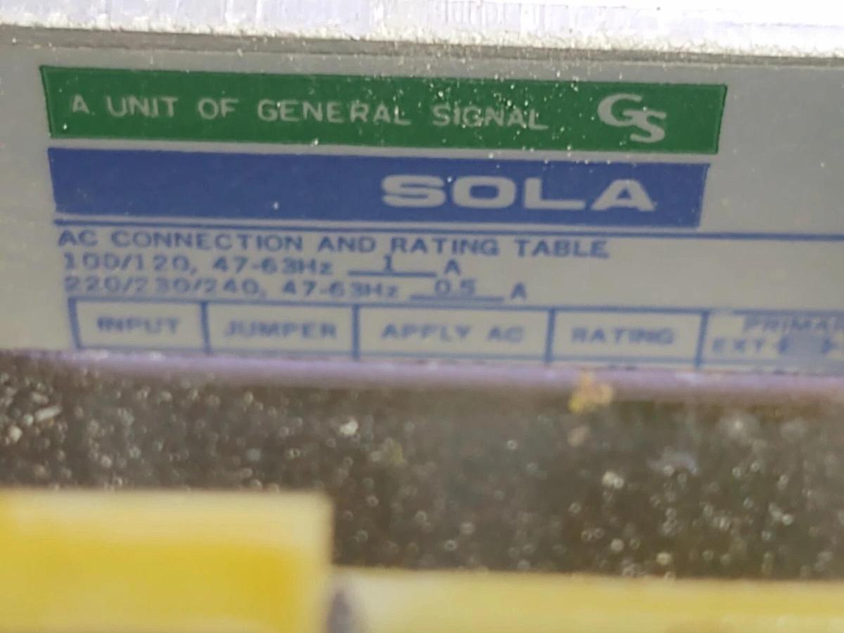 Used (Lot 2) SOLA HD SLS-12-017T 120VAC POWER SUPPLY - 12 VDC 1.7 Amp TESTED