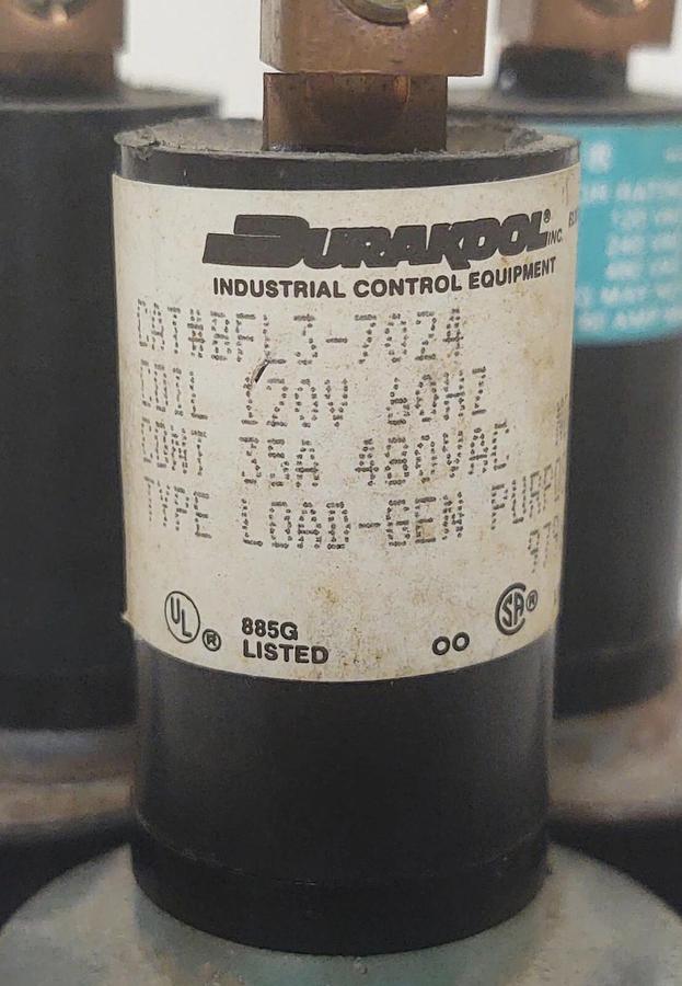 🔥NOS DURAKOOL BFL3-7024 / 120V Coil / 480V / 35 Amp / General Purpose