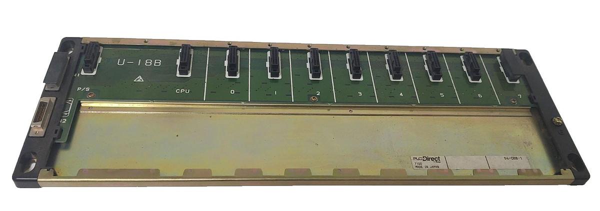 Used 🔥 PLC Direct Koyo Automation Direct Logic, D4-08B-1, 7 Slot Rack
