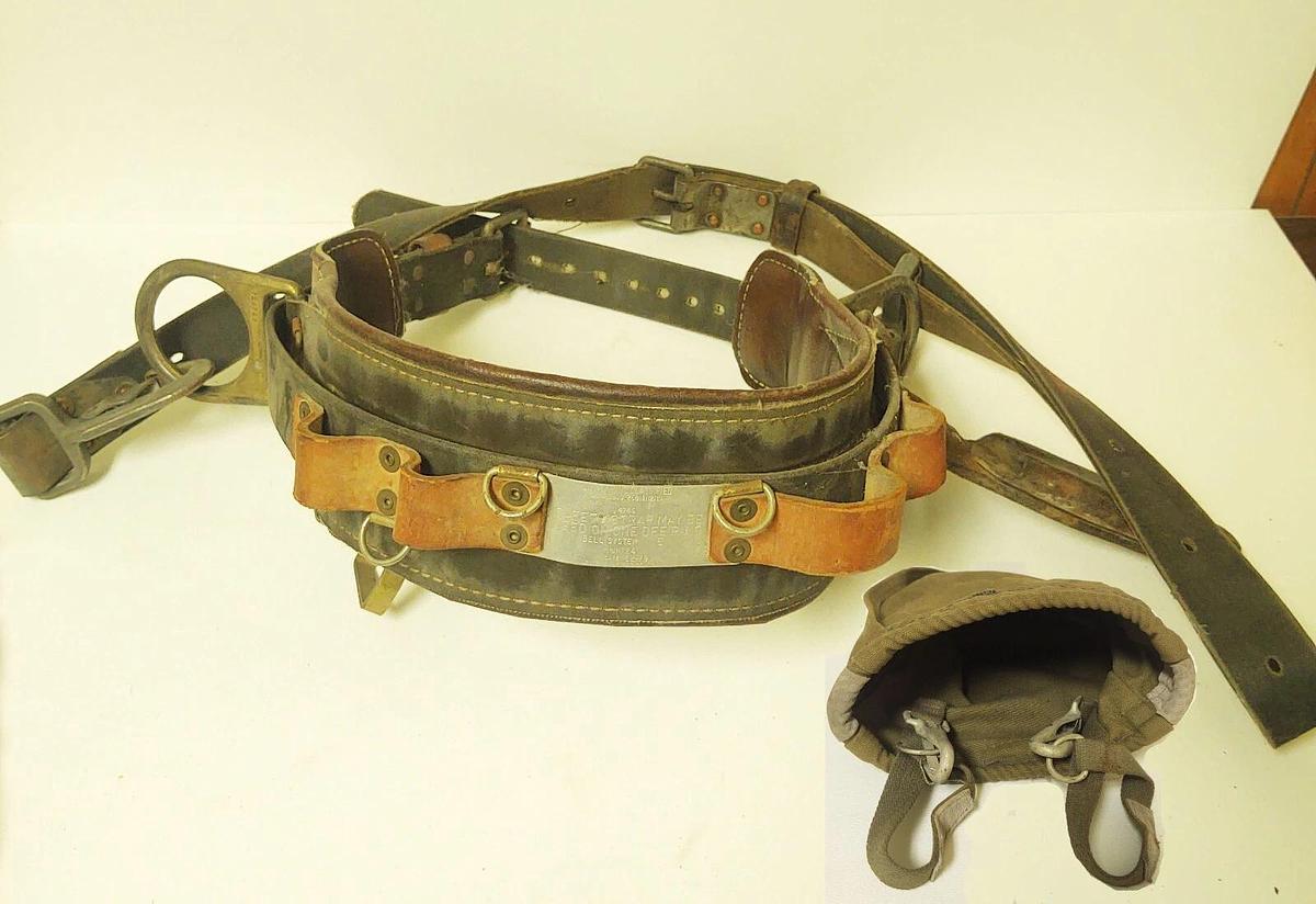 Used Lineman Bell System - Buckingham Body Belt - With Canvas Tool/Parts Bag Right 24