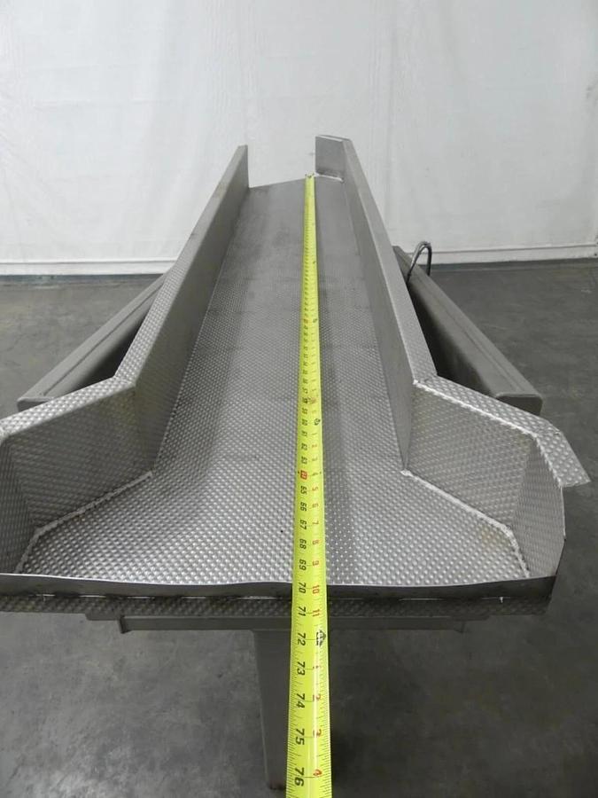 Used 🔥 KEY 60" X 12" STAINLESS STEEL VIBRATORY FLOW CONVEYOR OSCILLATING SHAKER 240V