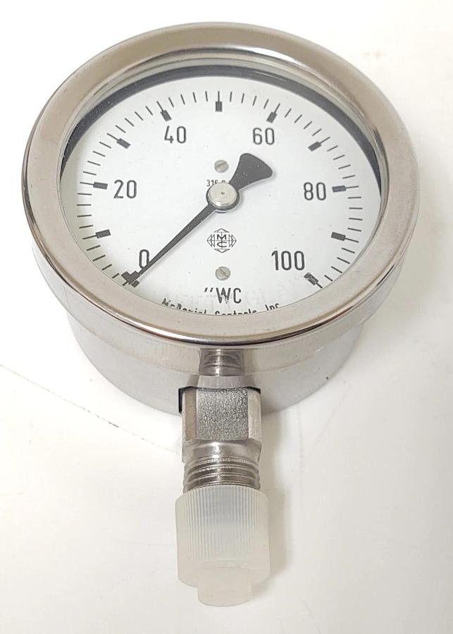 🔥 McDaniel Controls Inc. Steam Pressure Gauge 0-100" WC NOS 71017A