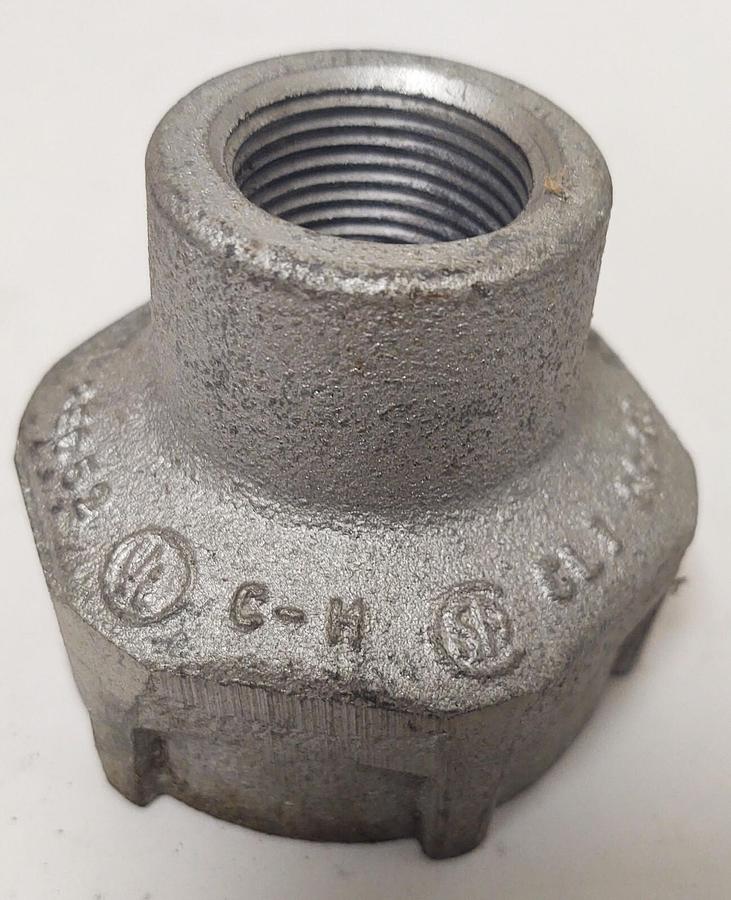 🔥NEW REC52 Crouse-Hinds (3/4" x 1-1/2") Iron Conduit Bell Reducer Bushing