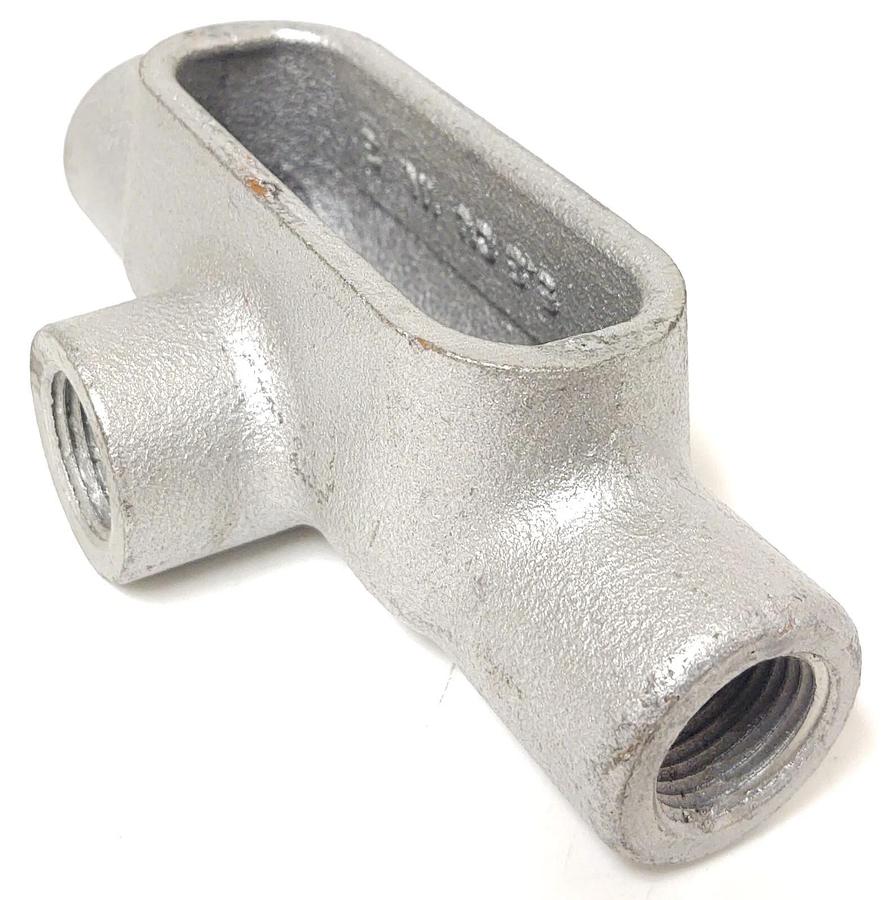 🔥 Crouse & Hinds 1/2" 3 Way T17 Form IMC Rigid Iron Conduit Body Tee
