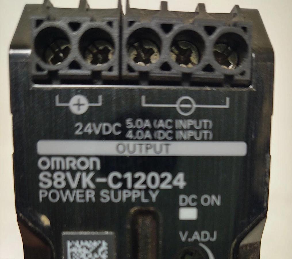 Used 🔥OMRON S8VK-C12024 POWER SUPPLY MODULE 120V INPUT 24V 5A OUTPUT DIN RAIL