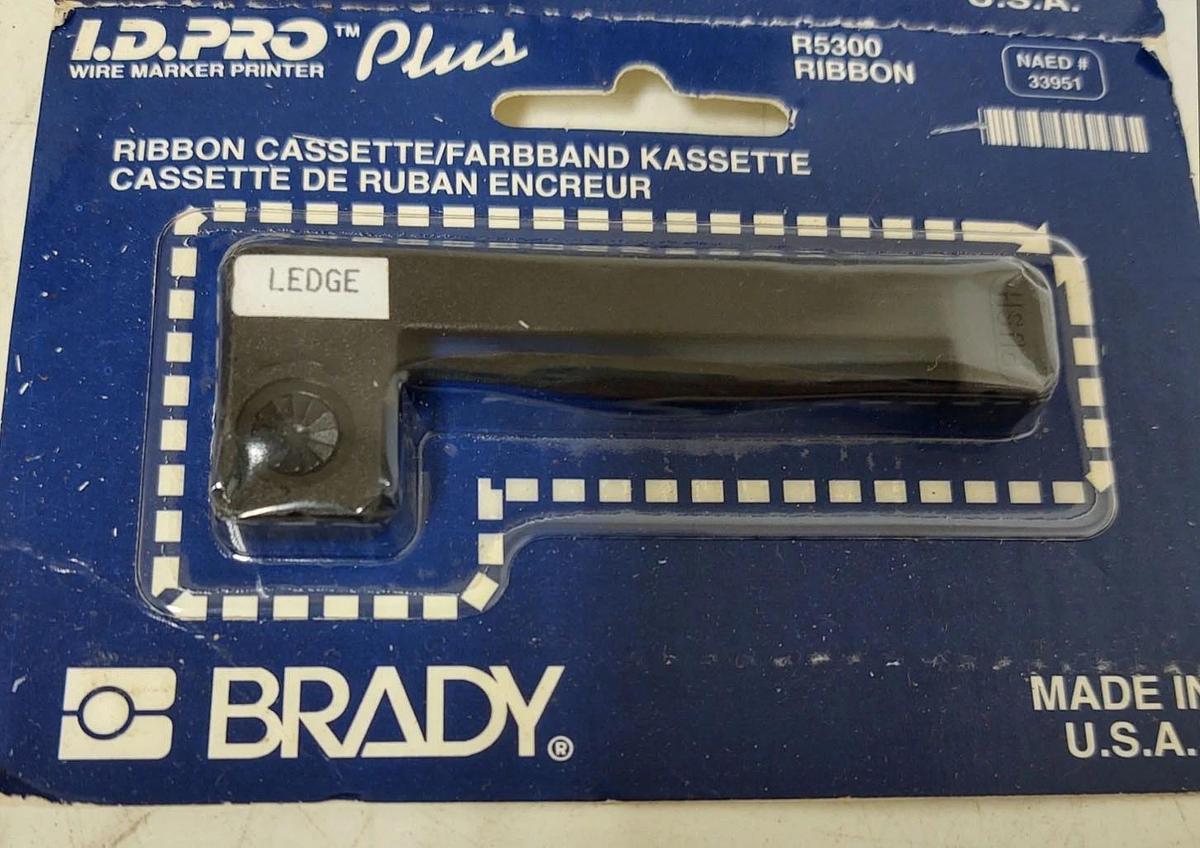 🔥QTY 4 - BRADY BLACK PRINTER RIBBON CARTRIDGE R5300