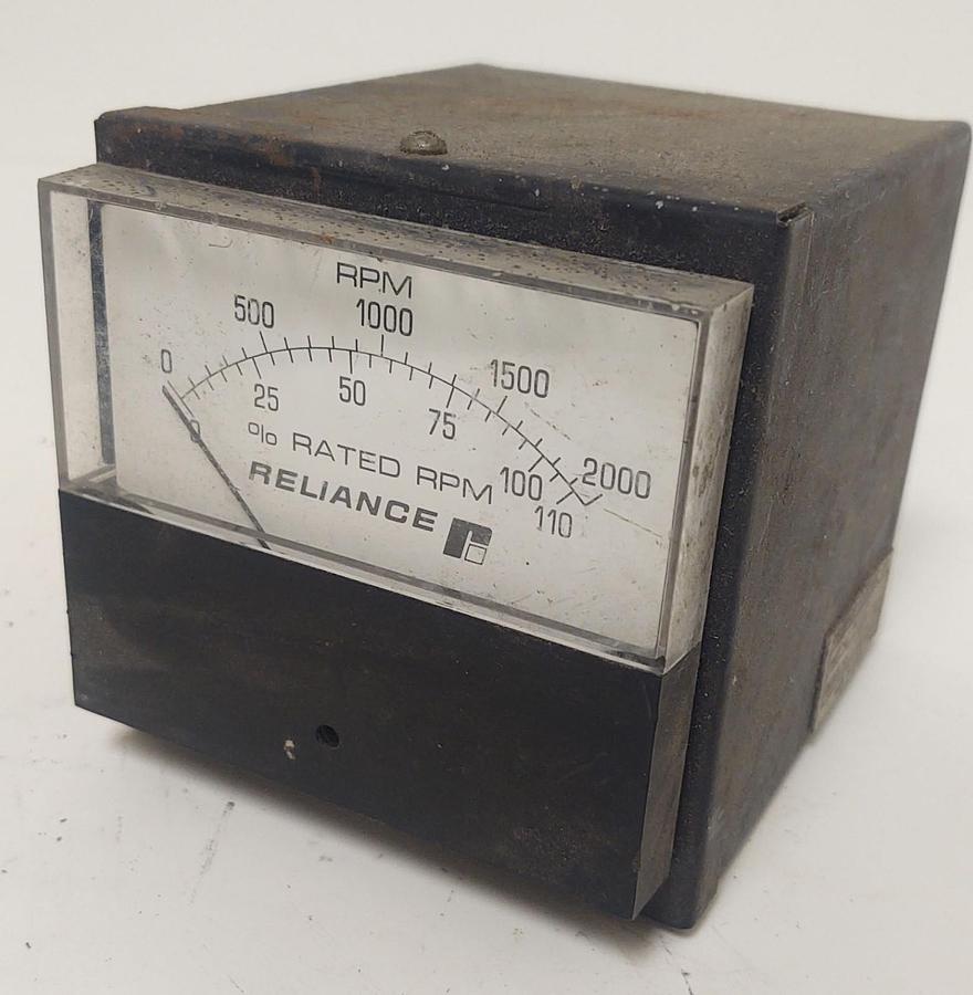 Used 🔥Reliance Electric 9C26D RPM Analog Panel Meter / Tachometer