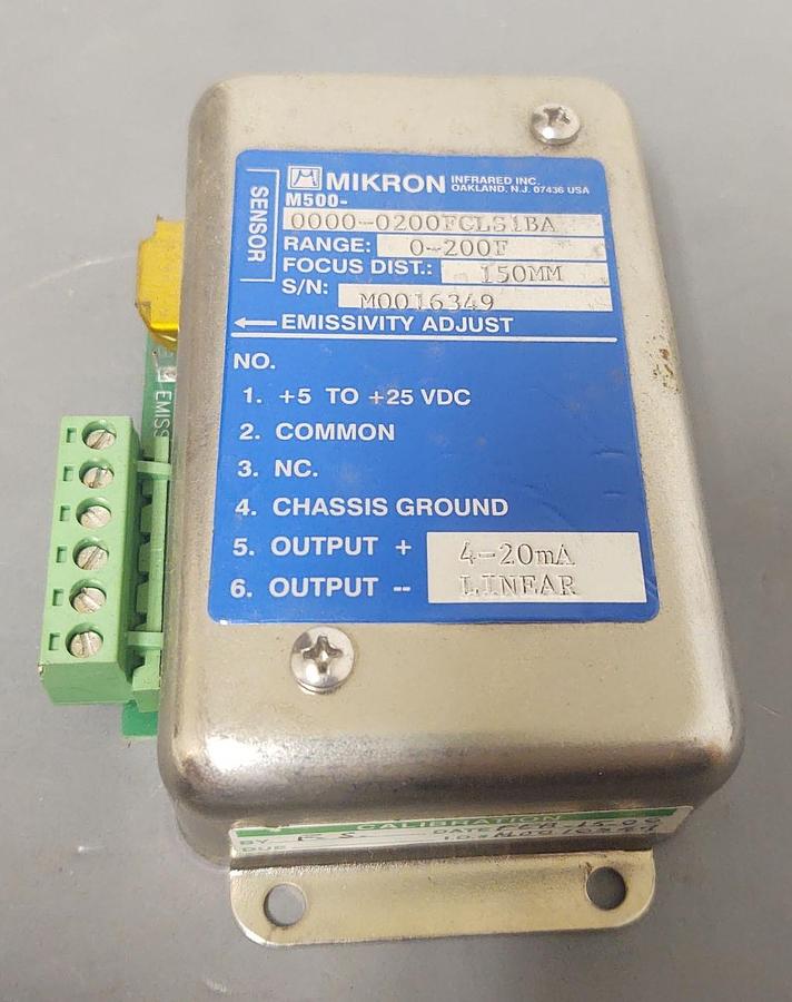 Used 🔥Mikron Instrument Company Module M500-0000-0200FGLS1BA 5-25v Linear 4-20mA