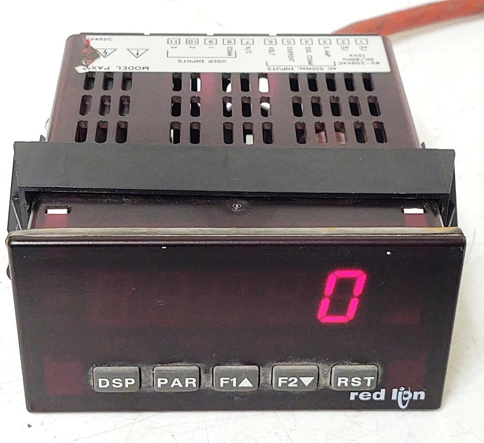 Used 🔥 RED LION CONTROLS PAXH0000 PANEL METER PAXH 85-250VAC 50/60Hz 15VA