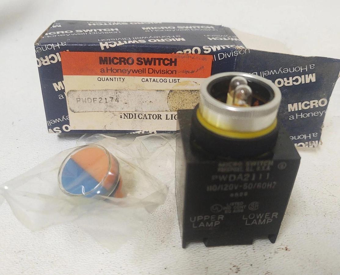 🔥HONEYWELL Blue-Orange Lens PWDA2111 Dual Pilot Light 120/60