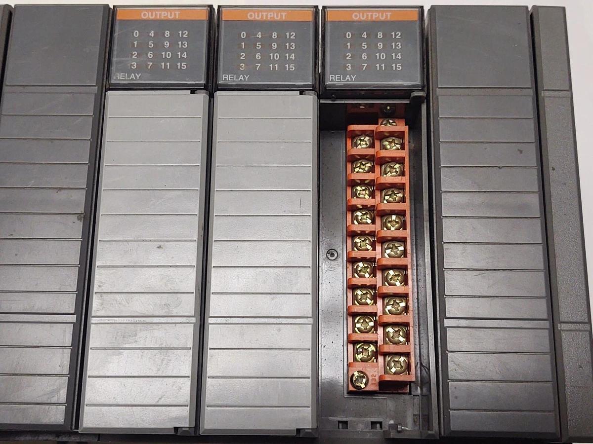 Used PLC Allen-Bradley SLC500 1746-A10 Rack 10 Slots Power Supply And 7 I/O Cards